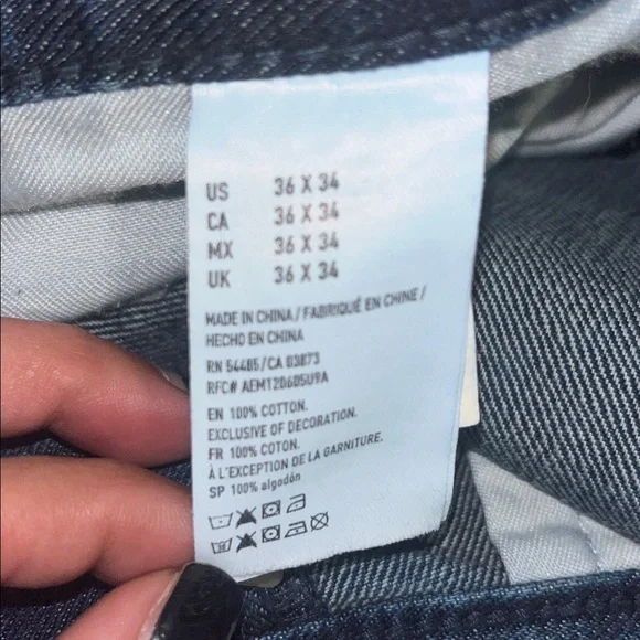 American Eagle Outfitters Men's Dark Blue Denim - Picture 6 of 8